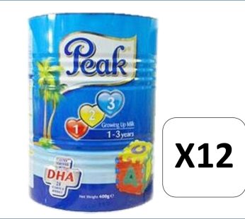 Peak 123 💥 Growing Up Milk in 400g Tin ✖ 12